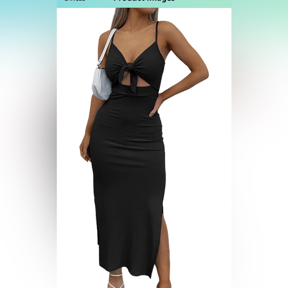 Black Cutout Sleeveless Dress